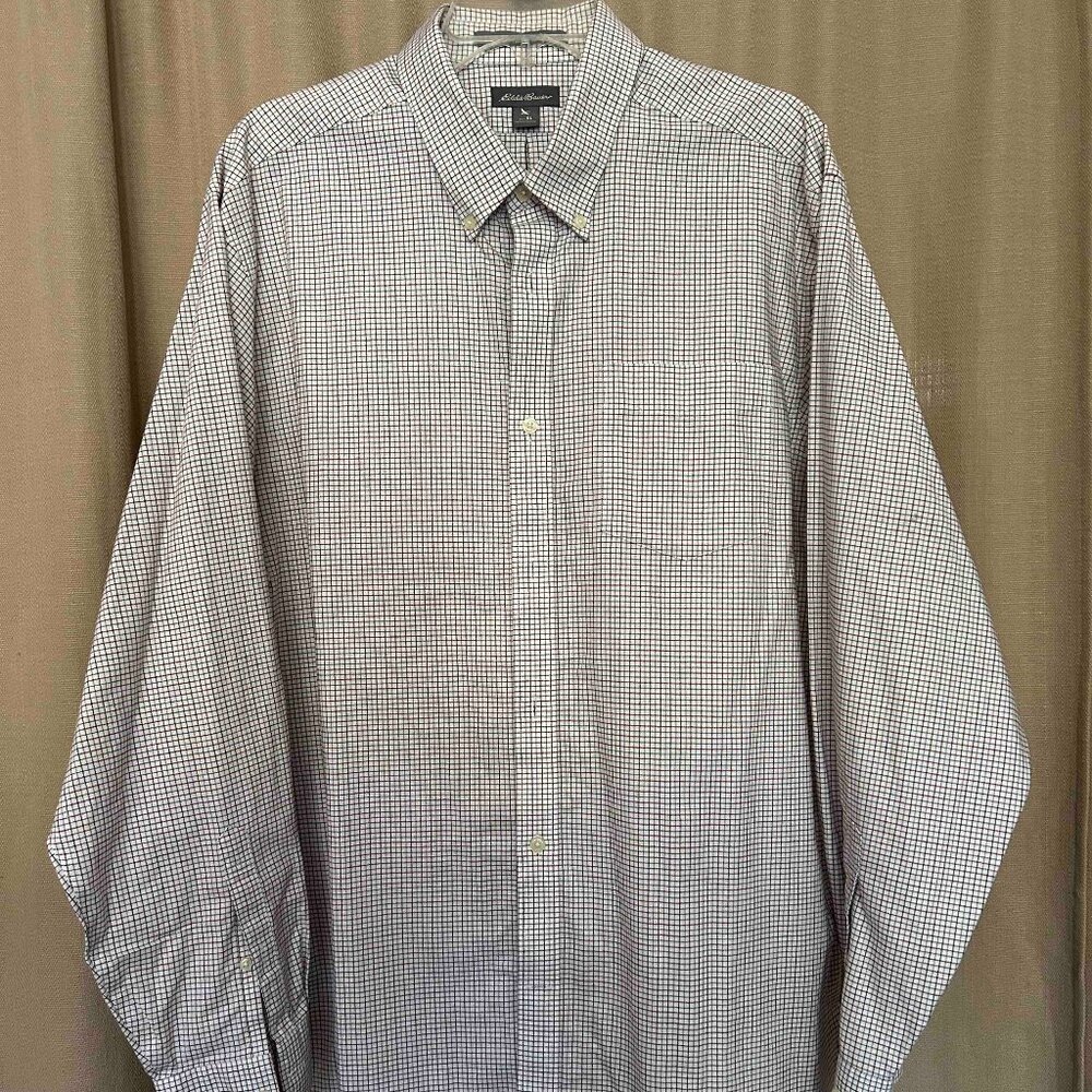 Mens Eddie Bauer Checked Shirt NWOT